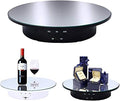 JAYEGT Motorized Rotating Display Stand, 7.87inch /17.6lbs Load, 360 Degree Electric Rotating Turntable for Photography Products, Jewelry, Cake,3D Model , Mirror Cover (Black/Button Control)
