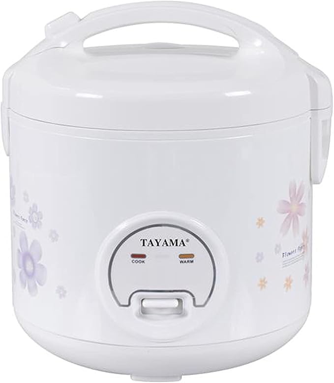 TAYAMA Automatic Rice Cooker & Food Steamer 5 Cup, White (TRC-04RS)