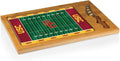 PICNIC TIME NCAA Icon Glass Top Cutting Board & Knife Set, Cheese Boards Charcuterie Boards, Serving Platter, (Parawood & Bamboo)