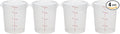 Cambro Food Storage Containers with Lids (BPA-Free) - 4 Quart - Food Grade Buckets with Lids (4 Pack) - For Dough Proofing and Brining (Translucent)