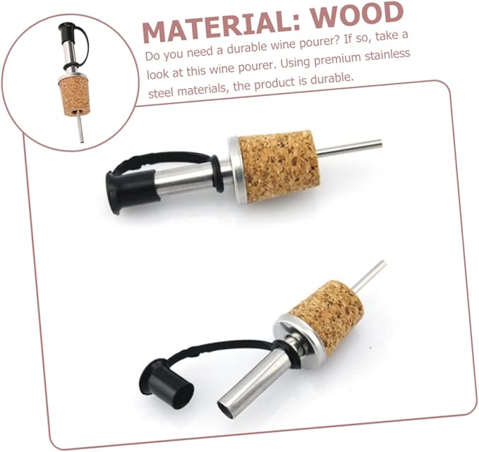 Ciieeo 3sets 8pcs Wine Pourer Cork Wine Stopper and Spout for Dispensing at Parties Weddings and Events and Convenient 8pcs*3