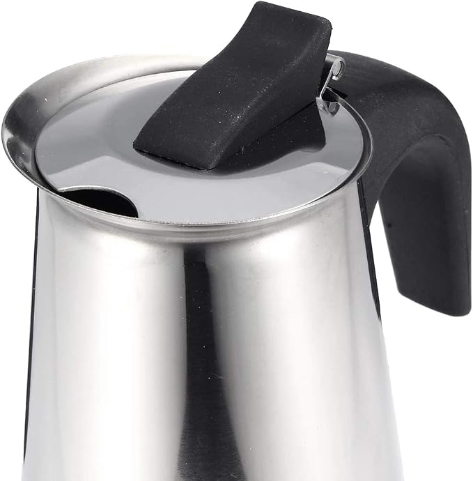 200/450ml Portable Espresso Coffee Maker Moka Pot Stainless Steel with Electric stove Filter Percolator Coffee Brewer Kettle Pot (450ml)
