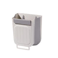 Collapsible Hanging Kitchen Trash Can 1pc Collapsible Hanging Bin - Space-Saving Cabinet(Grayish-White)