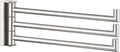 APLusee Brushed Nickel Swivel Towel Rack, 304 Stainless Steel Foldable Towel Bar with Three Swing Arm, Wall Mounted