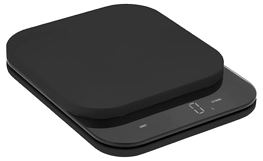 Rosti Mensura Kitchen Scale Accurate Measurements Made Effortless - Experience Precision Cooking with Battery - Powered Convenience - Requires 3 AAA Batteries for Reliable Performance (Black)