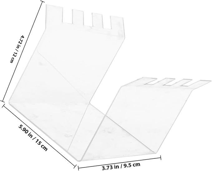 SHOWERORO 2pcs Acrylic Zip Bag Holder Stand for Food Prep Bags Space-saving Storage Rack Versatile Serrated Design for Freezer Meals and Meal Prep