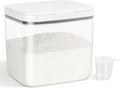TBMAXS Versatile Storage Container Bin with Pop-up Lid & Scoop, Rice Flour Container Dog Cat Food Storage Container, Laundry Room Organization Household Essentials Kitchen Pantry Organizers
