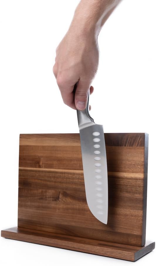 Magnetic Knife Holder for Wall – Strong Magnet Knife Rack & Kitchen Organizer | Stainless Steel Magnetic Knife Strip for Knives, Utensils & Tools | Space-Saving Wall Mount Knife Bar
