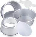 6-Inch Cake Tin Set Parchment Liners Nonstick Baking Molds for Cakes for Oven Use for Home Bakers