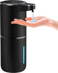 Automatic Liquid Soap Dispenser,4 Level Adjustable Liquid Dispenser, Rechargeable Soap Dispenser with USB Type C Rechargeable, 12.8oz/ 380ml Touchless Hand & Dish Dispenser for Bathroom, Kitchen