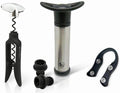 Vin Bouquet Twist Corkscrew Set, Foil Cutter And Vacuum Pump With Spare Stoppers