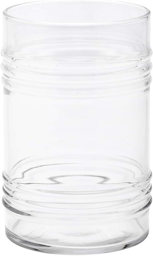 Restaurantware 16 Ounce Beer Glasses Set Of 12 Tin Can Shaped Pint Glasses - Fine-Blown Tempered Wide Rim Dishwasher-Safe Clear Glass Novelty Drinking Glasses For Beers Ales or Cocktails