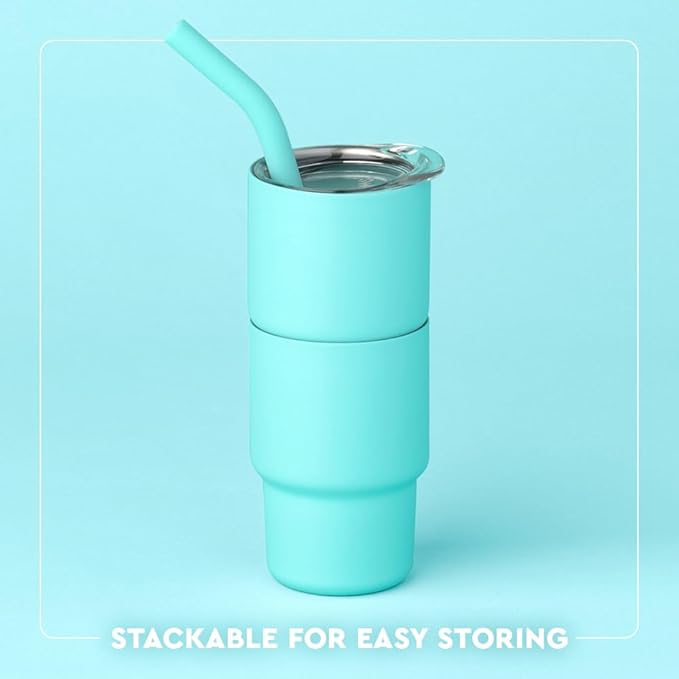 Swig Life Swig Shots Insulated Tumbler 2oz, Stainless Steel Mini Tumbler with Lid and Silicone Straw, Double Wall & Vacuum Sealed, Mini Tumblers for Shots (Spring Chick)