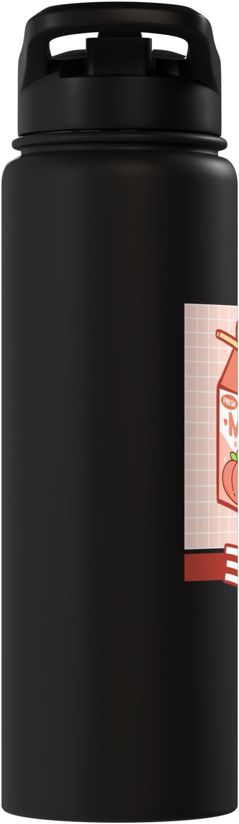 Cute Funny 90s Japanese Kawaii Aesthetic Peach Milk Stainless Steel Insulated Water Bottle