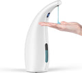 Automatic Liquid Soap Dispenser,300ML Touchless 4 Gear Adjustable,Countertop Electric Battery Operated White Hand Soap Dispenser with Sensor for Bathroom,Kitchen,Office