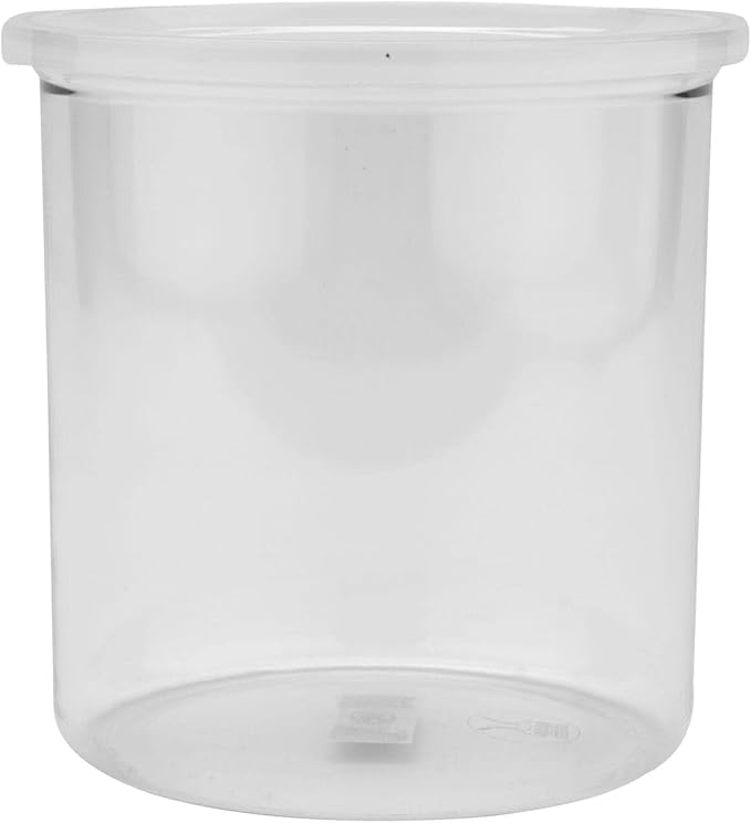 G.E.T. CR-0270-CL-EC Round Food Storage Crock w/ Lid, 2.7 Quart, Clear (Set of 4)