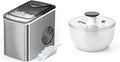 Silonn Ice Makers Countertop & OXO Good Grips Large Salad Spinner - 6.22 Qt., White