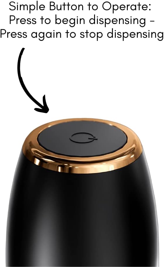 Sip & Shimmer Electric Wine Aerator, Modern Aerator, Electric Wine Dispenser, Black & Gold Wine Pourer, Automatic Wine Pump, Re-chargeable, Wine Gift, Valentines Day Gift for Him