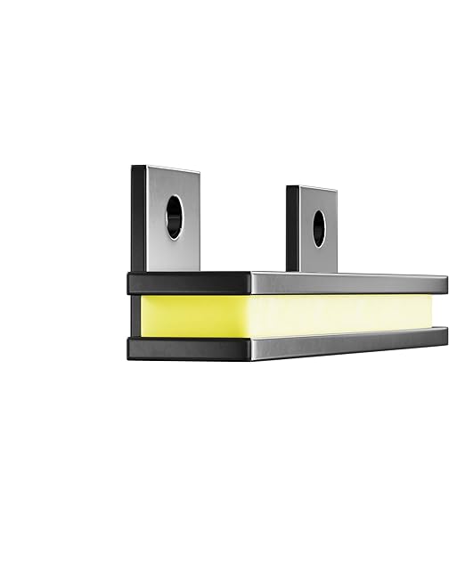 Master Magnetics 6" Magnetic Bar Tool Organizer - Easy to Install Magnet Storage Holder for House, Garage, Shed, or Job Site - Black Powder Coat