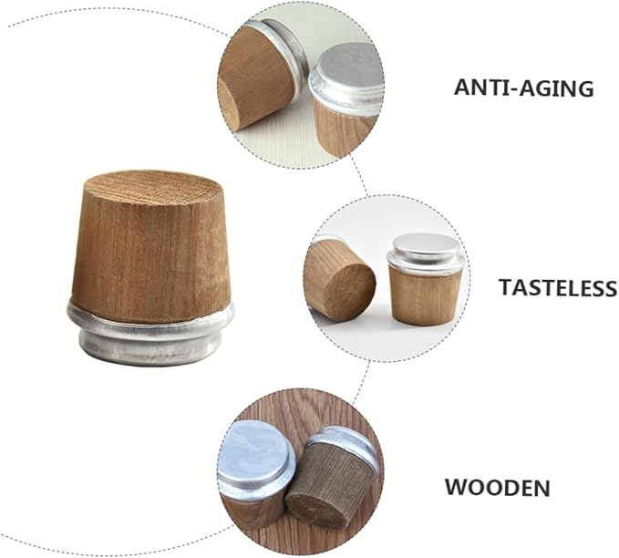 PRETYZOOM 12pcs Replacement Cork Stoppers for Vacuum Bottles Wood Bottle Plugs for Insulated Kettles Sealed and Easy to Clean