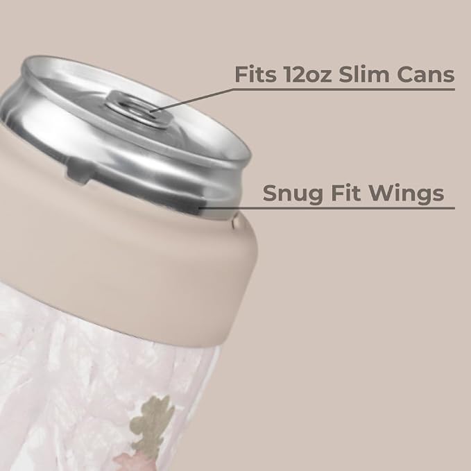 HydroJug Slim Can Cooler 12 oz, Stainless Steel Can Holder, Camo