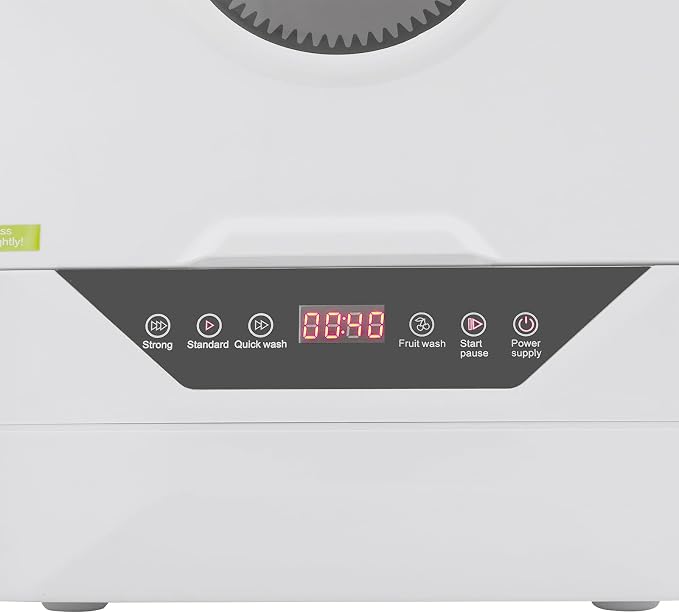 Portable Mini Countertop Dishwasher,800W 6L Portable Dishwasher With High-Temperature Function,4 Programs,360° All-Round Washing Dish Washer,Speed,For Apartments& Rvs,Waterproof Rating IPX1