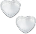 9 Inch Heart Shaped Cake Pan Set of 2, Aluminum,2 Inch Deep, Heat-Resistant Baking Cake Pan for Wedding, Party, Family Occasions, Chocolate, Bread. (9 x 2 Inch,Set of 2)