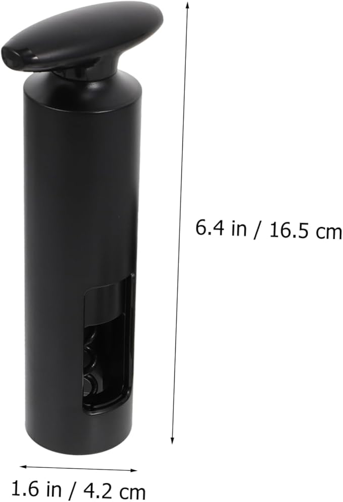 6pcs Wine Accessory Set Black Wine Opener Vacuum Stoppers and Decanter for Freshness and Elegance and Parties