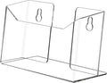 Marketing Holders 6 Pack Hanging Brochure Holder Booklet Display Holds 6 Inch Wide Postcards Printed Papers Countertop or Wall Mount Literature Caddy Includes Hanging Hardware