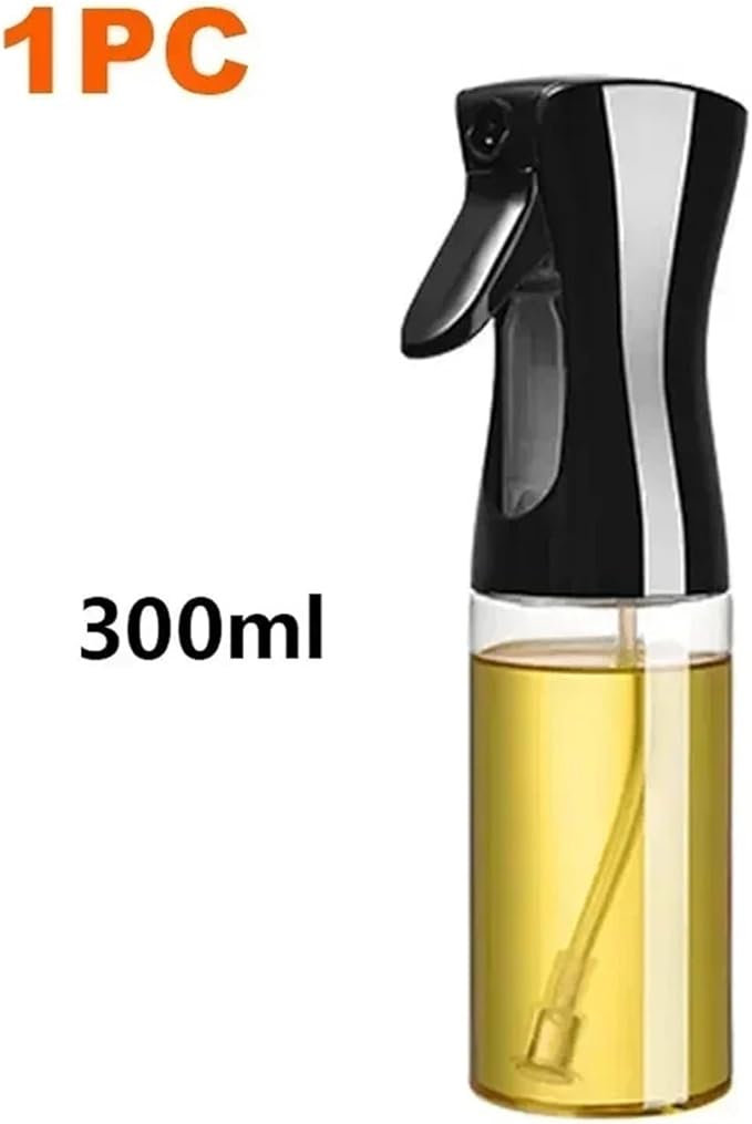 Oil Spray Bottle, 200/300/500 Oil Spray Bottle Household Kitchen Control Barbecue Cooking,for Salad Making, Baking(1pc 300ml black)