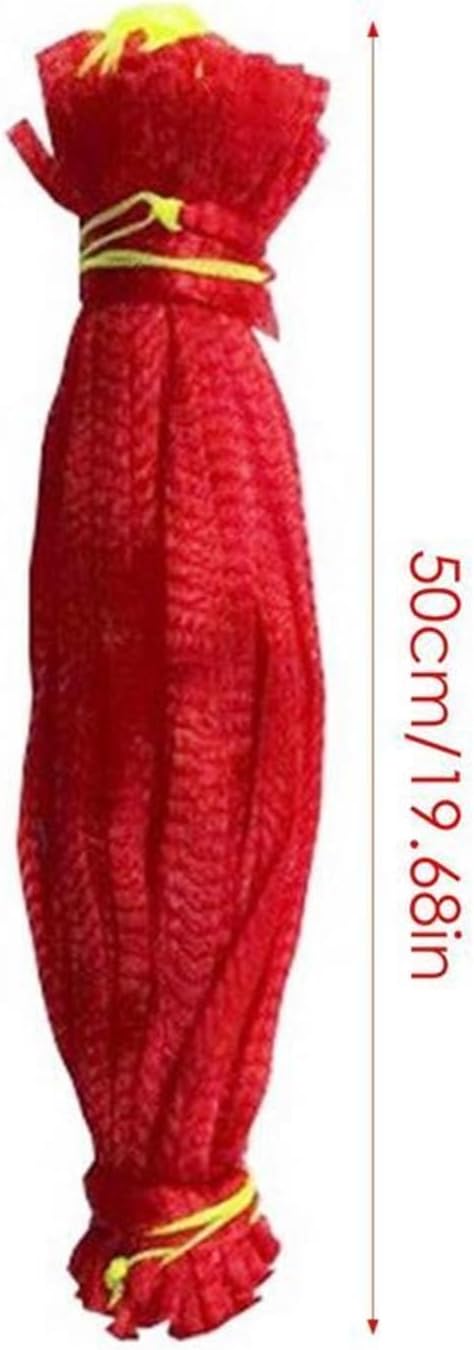 100PCS Hanging Watermelon Mesh Bag Reusable Fruit Storage Mesh Bag for Vegetables Fruit Protection Bags(60cm)