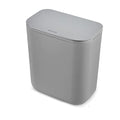 Hanging Kitchen Trash Can with Lid - 2.4 Gallon Small Compost Bin for Cabinet Door, Under Sink - Odor-Sealing Stainless Steel Top Food Waste Bin for RV, Bathroom, Office - Indoor Recycling Bin