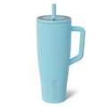 BrüMate Era 40 oz Tumbler with Handle and Straw | 100% Leakproof Insulated Water Bottle Tumbler with Lid and Flexible SoftSip Straw | Made of Stainless Steel | Cup Holder Friendly | 40oz (Glacier)