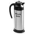 Service Ideas SSN100WHOLEET Steelvac Creamer Carafe,"Whole Milk" Etched, Stainless Vacuum Insulated, 1 Liter (33.8 Ounces), Dishwasher safe, NSF listed, Brushed finish