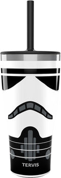 Tervis Traveler Star Wars Helmet Detail Triple Walled Insulated Tumbler Travel Cup Keeps Drinks Cold & Hot, 30oz - with Straw Lid, Stainless Steel