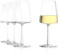 Stölzle Lausitz White Wine Glasses Power Set of 4, 13 1/2 oz – Modern Wine Glasses for Maximum Aroma Enhancement – Elegant Crystal White Wine Goblets – Dishwasher- & Shock-Resistant, Made in Germany