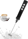 BAFOVY Handheld Milk Frother, Rechargeable Electric Whisk with 1200mAh Battery and Stand, for Coffee Latte Cappuccino Hot Chocolate Egg Mixing