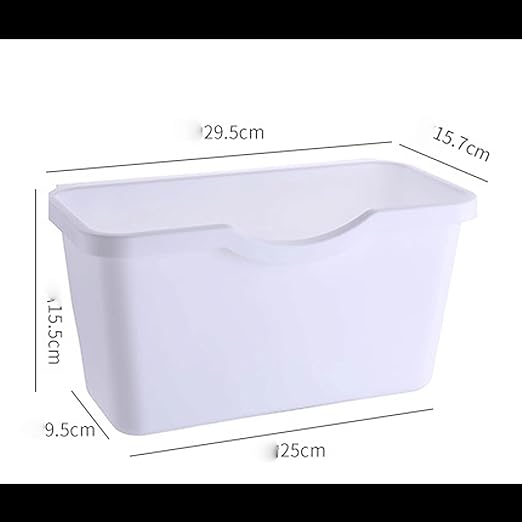 Hanging Trash Can, Kitchen Garbage Bin Waste Bins, Kitchen Cabinet Door Mounted Trash Can Wall Mounted Trash Can Bathroom Plastic Mini Trash Can Household Garbage Cleaning Tool (Size : B)