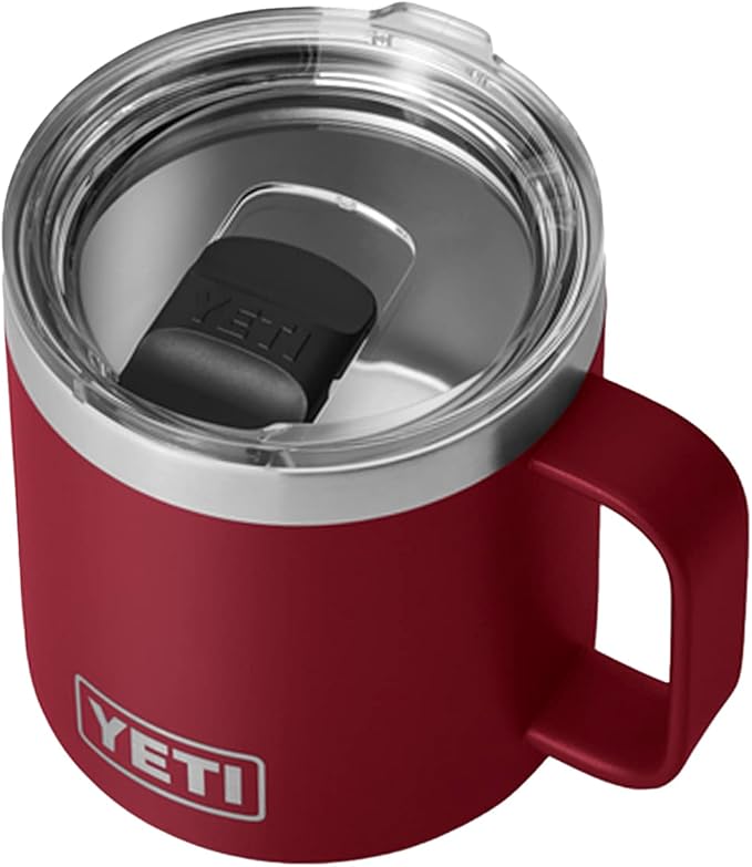 YETI Rambler 14 oz Mug, Vacuum Insulated, Stainless Steel with MagSlider Lid, Stainless | Vacuum Insulated, MagSlider Lid, Stainless