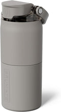 BrüMate Rise 18oz Water Bottle with Covered Silicone Straw | 100% Leakproof Insulated Kids Water Bottle | Cup Holder Friendly Base | 18oz (Mocha)