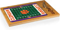 PICNIC TIME NCAA Icon Glass Top Cutting Board & Knife Set, Cheese Boards Charcuterie Boards, Serving Platter, (Parawood & Bamboo)