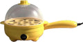 Boiled Egg Cooker 450W,Hard Boiled Eggs Cooker Electric 7 Egg Capacity,Plastic,Auto Power Off with Measuring Cup,Compact,Easy for Kitchen,Travel,Yellow (Yellow)