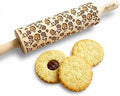 SUGAR SKULL and ROSES Embossed Rolling Pin for Halloween cookies. Laser Engraved Dough Roller for Embossing Homemade Cookies by Algis Crafts