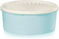 Tupperware Heritage Collection 7.6 Cup Cookie Canister, Vintage Blue Color, Dishwasher Safe and BPA Free Container (1.8 L)