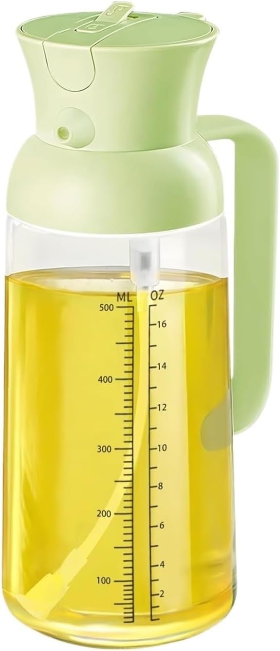 Olive Oil Dispenser Bottle Oil Sprayer Sprayers Household Olive Oil Dispenser Suitable For Air Fryer Salad Barbecue Oil Sprayer For Cooking(Green)