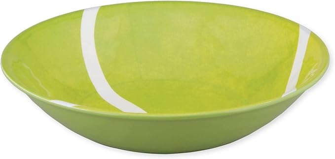 UPware 12 Piece Tennis Melamine Dinnerware Sets, Outdoor Dishes Set, Plates and Bowls Sets, Service for 4, Rreen