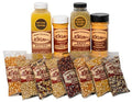 Amish Country Popcorn | 8-4 Ounce Variety Gift Set with Buttery Topping, Sweet Caramel Glaze, Ballpark Salt & Cheddar Cheese Seasoning | Old Fashioned, GMO Free and Gluten Free