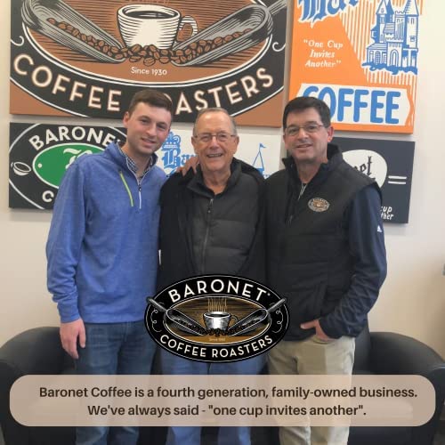 Baronet Coffee Pods [50/50 Decaf Colombian-54 Pods] Single Cup Use, Like Senseo [3 Boxes of 18 Single Serve 10 Gram] Regular Strength, Med Roast [50/50 Decaf Colombian]