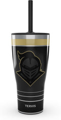 Tervis Traveler UCF Knights - Night Game Triple Walled Insulated Tumbler Travel Cup Keeps Drinks Cold & Hot, 30oz Straw Lid, Stainless Steel