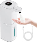 Automatic Soap Dispenser Liquid Touchless,Wall USB Rechargeable 5-Level Adjustable,Large Capacity 12.17oz/360mL Smart Hand Soap Dispenser for Kitchen Bathroom Kids Family
